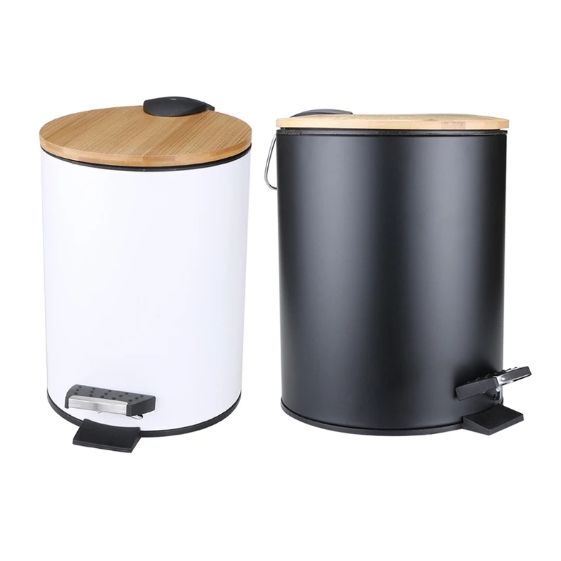 3/5L Gỗ Lật Bước Thùng Rác Có  - đánh giá và giá Commercial Kitchen Bin